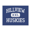 Hillview Huskies Middle Whittier California postcards