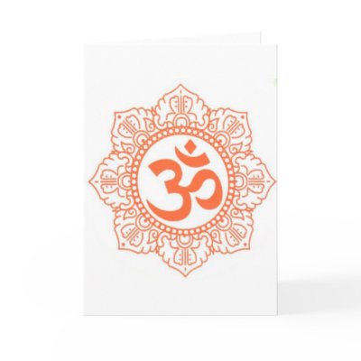 HINDU - BUDDHA SYMBOLS OM,OHM CARD by saythany