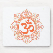 HINDU - BUDDHA SYMBOLS OM,OHM MOUSE MAT