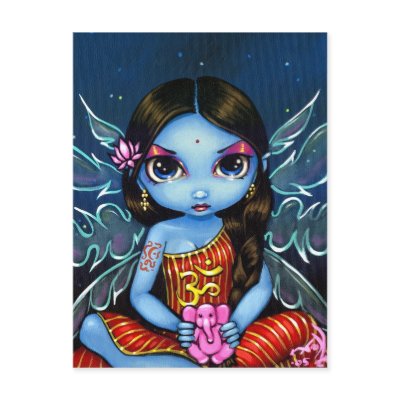 "Hindu Fairy" Postcard by strangeling