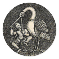 HINDU HERO & HERON (1887) AUTOCOLLANTS