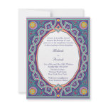 Hindu Muslim Indian Wedding or Mehndi Invitation