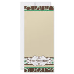 Hip and Chic Animal Print: Green rack cards