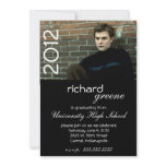 Hip Black Graduation Party invitation