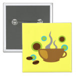 Hip Coffee Art Button