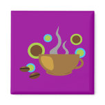 Hip Coffee Art magnets
