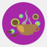Hip Coffee Art Stickers