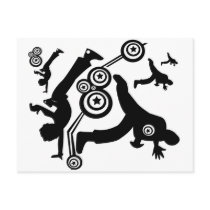 hip hop dancer post card