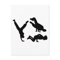 hip hop dancer postcards