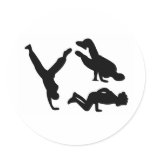 hip hop dancer sticker