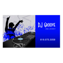 Hip Hop DeeJay Disc Jockey - Music Business Card
