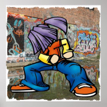Hip Hop graffiti poster