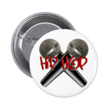 Hip Hop - mc rap dj rap turntable mic graffiti r&b Pinback Buttons