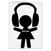 Hip Hop Music, Headphones, Hip-Hop Love Greeting Cards