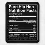 Hip Hop Nutrition Facts mousepads