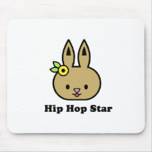Hip hop star baby t-shirt mousepad
