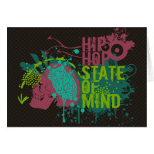 Hip Hop State of Mind Greeting Cards