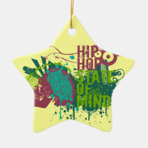 Hip Hop State of Mind Ornaments