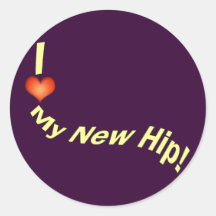 Hip Replcement T-shirts | Get Well Gifts Sticker