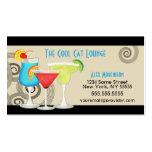 Hip Retro Swirl Cocktail Business Card