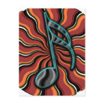 Hip Semiquaver -  16th Note Music Symbol Postcards