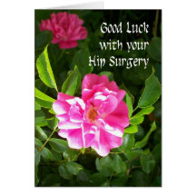 Hip Surgery Good Luck Card