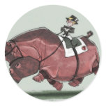 Hippestrian Round Sticker