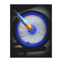 Hippie Bike Canvas Print