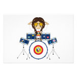Hippie Boy with Drums Invites