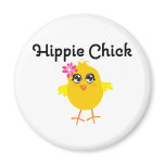 Hippie Chick 1 magnets