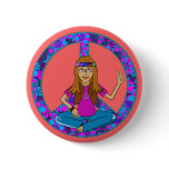Hippie Chick buttons