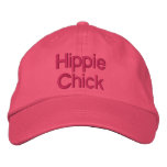 Hippie Chick embroidered hats