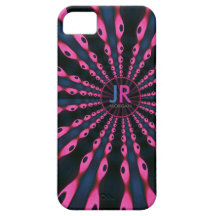 Hippie 'delica Funk Pink Blue Monogram iPhone 5 iPhone 5 Cases