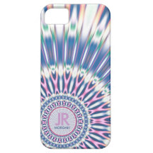 Hippie 'delica Funk Pink Blue Monogram iPhone 5 iPhone 5 Cover