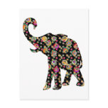 Hippie Elephant Postcard