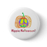 Hippie Halloween! buttons