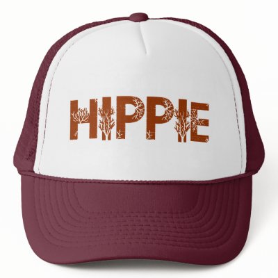 Hippie Trucker Hat by worldsfair