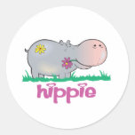 hippie hippo stickers