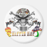 Hippie Hop 2 Refrigerator Magnet