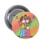 Hippie Lovers Button