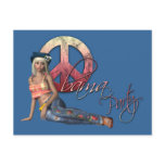 Hippie Obama Party Invitation postcards