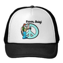 Hippie: Peace Baby Mesh Hat
