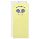 Hippie Pong Ping Pong rack cards