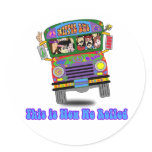 Hippie School Bus stickers