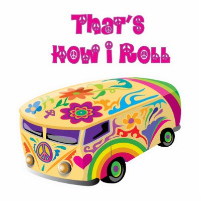 hippie van retro  how i roll acrylic cut out by doonidesigns