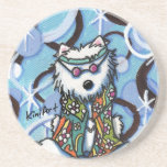 Hippie Westie Dog Coaster
