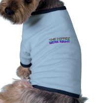 hippies dog t-shirt