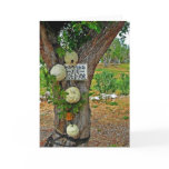 hippies use side door greeting card