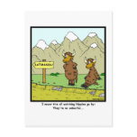 Hippies: Yak cartoon postcards