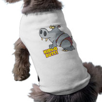 hippo butt bikini hippopotamus dog tshirt